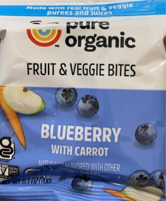 Blueberry With Carrot Flavored Fruit & Veggie Bites, Blueberry With Carrot