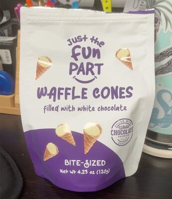 Filled With White Chocolate Waffle Cones, White Chocolate
