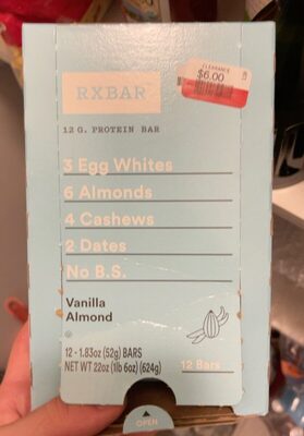 Vanilla Almond Protein Bar, Vanilla; Almond