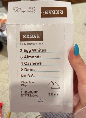 Chocolate Chip Protein Bars, Chocolate Chip