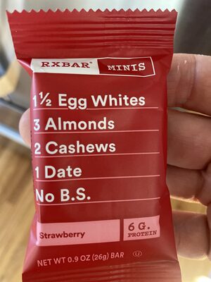 Strawberry Minis Protein Bars, Strawberry