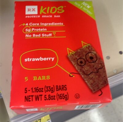 Strawberry Protein Snack Bar, Strawberry