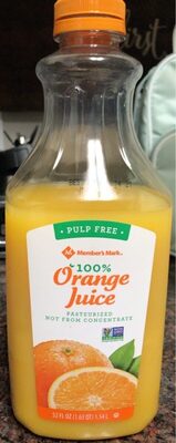 Pulp Free Orange Juice, Pulp Free Orange