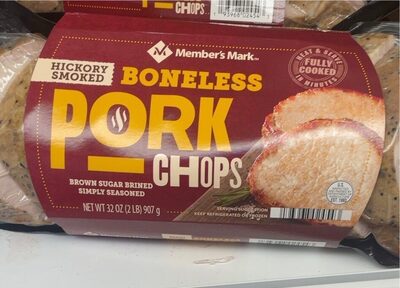 Hickory Smoked Boneless Pork Chops, Hickory Smoked