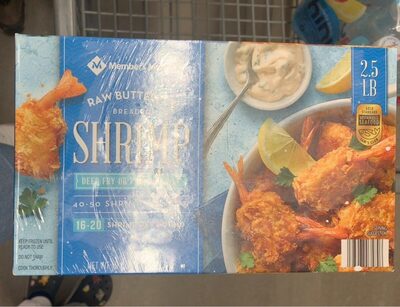 Raw Butterfly Breaded Shrimp