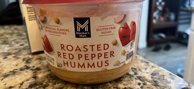 Roasted Red Pepper Hummus, Roasted Red Pepper