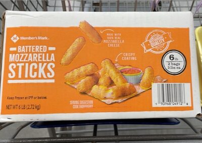 Battered Mozzarella Sticks, Battered Mozzarella