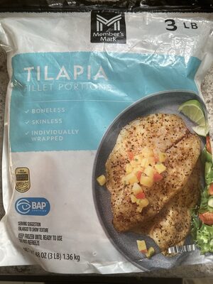 Skinless Boneless Tilapia Fillet Portions