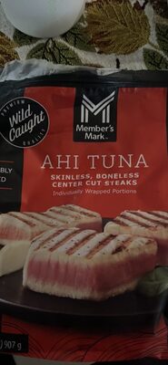 Wild Caught Ahi Tuna Skinless, Boneless Center Cut Steaks
