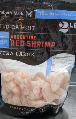 Peeled, Deveined, Tail-Off Extra Large Raw Argentine Red Shrimp