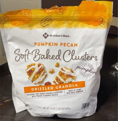 Pumpkin Pecan Drizzled Granola Soft Baked Clusters, Pumpkin Pecan