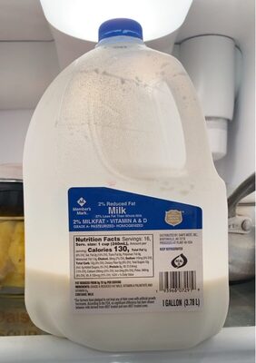 2% Reduced Fat Milk