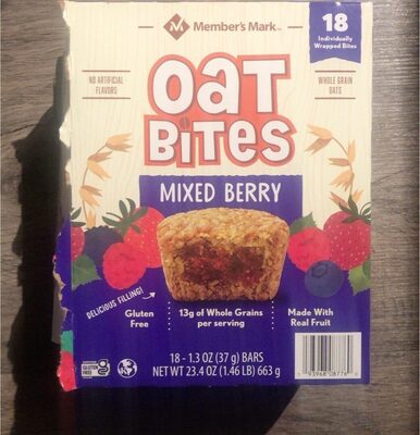 Mixed Berry Oat Bites, Mixed Berry