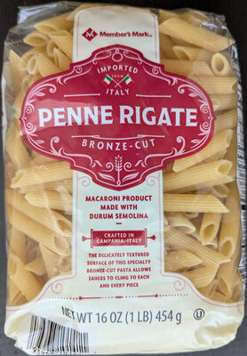 Macaroni Product, Bronze Cut Penne Rigate