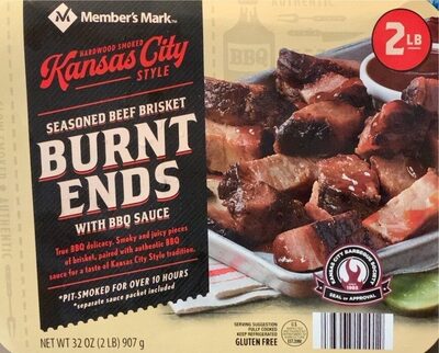 Hardwood Smoked Kansas City Style Seasoned Beef Brisket Burnt Ends With BBQ Sauce, Hardwood Smoked Kansas City Style With BBQ Sauce