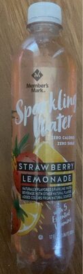 Strawberry, Lemonade Flavored Sparkling Water Beverage, Strawberry, Lemonade