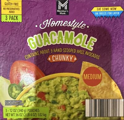 Medium Chunky Homestyle Guacamole, Medium Chunky Homestyle
