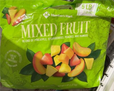 Mixed Fruit Blend Of Pineapple, Strawberries, Peaches, And Mangos, Mixed Fruit