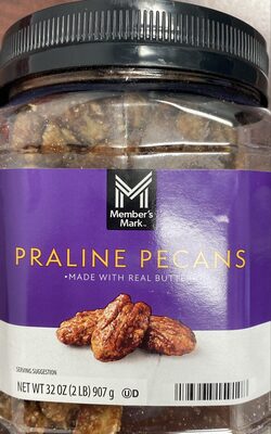 Praline Sweet Buttery Coated Pecans, Praline