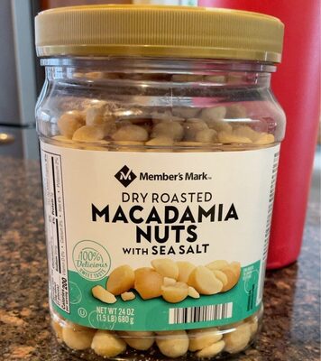Dry Roasted Macadamia Nuts With Sea Salt, Sea Salt
