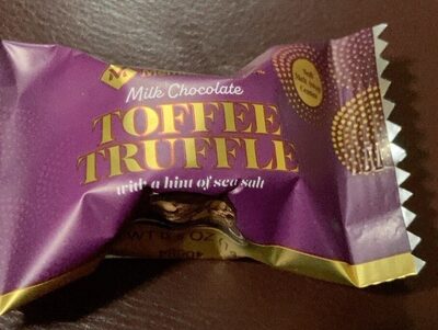 Milk Chocolate Toffee Truffles With A Hint Of Sea Salt, Milk Chocolate With A Hint Of Sea Salt