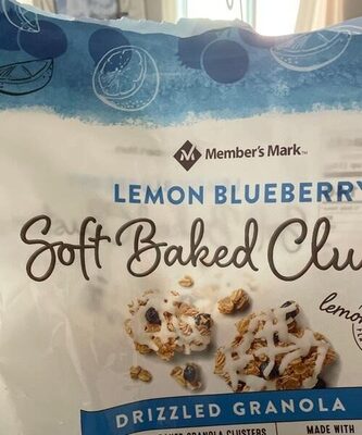 Lemon Blueberry Soft Baked Clusters Drizzled Granola, Lemon Blueberry