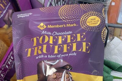 Milk Chocolate Toffee Truffles With A Hint Of Sea Salt, Milk Chocolate With A Hint Of Sea Salt