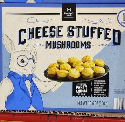 Cheese Stuffed White Mushrooms Filled With A Savory Blend Of Asiago, Parmesan And Cream Cheese Mixed With Diced Onion And Chopped Garlic Mushrooms, Cheese Stuffed