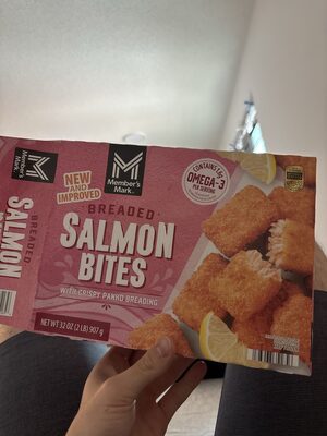 Breaded Salmon Bites With Crispy Panko Breading, Breaded Salmon Bites