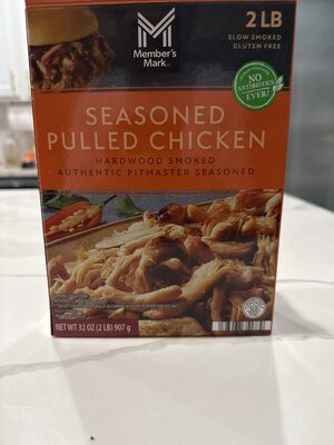 Hardwood Smoked Authentic Pitmaster Seasoned Pulled Chicken, Hardwood Smoked
