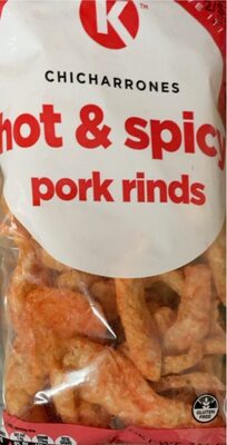 Hot & Spicy Chicharrones Pork Rinds, Hot & Spicy