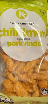 Chili Limon Seasoned Chicharrones Pork Rinds, Chili Limon