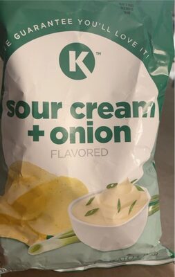 Sour Cream + Onion Flavored Potato Chips, Sour Cream + Onion