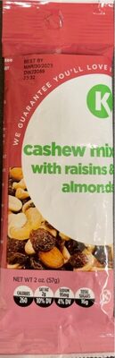 Cashew Mix With Raisins & Almonds, Raisins & Almonds