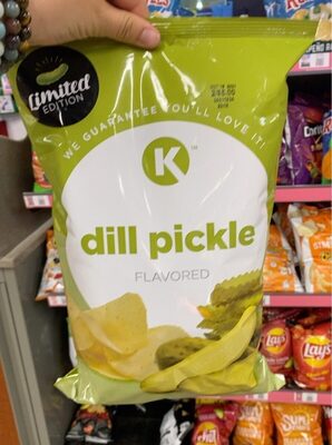 Dill Pickle Flavored Potato Chips, Dill Pickle