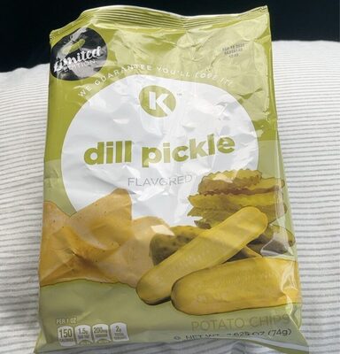 Dill Pickle Flavored Potato Chips, Dill Pickle