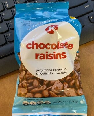Chocolate Juicy Raisins Covered In Smooth Milk Chocolate, Chocolate