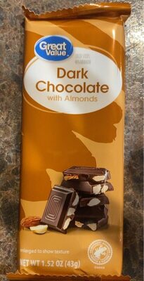 Dark Chocolate With Almonds Bars, Dark Chocolate With Almonds