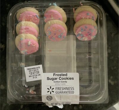 Cotton Candy Frosted Sugar Cookies, Cotton Candy