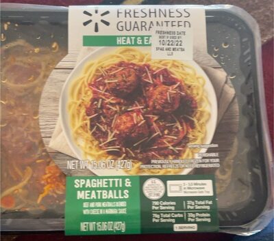 Spaghetti & Meatballs Beef And Pork Meatballs Blended With Cheese In A Marinara Sauce, Spaghetti & Meatballs