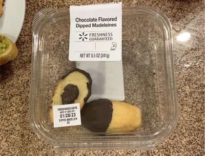 Chocolate Flavored Dipped Madeleines, Chocolate