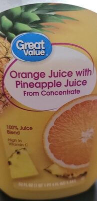 Orange Juice With Pineapple, Orange With Pineapple