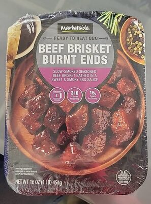 Beef Brisket Burnt Ends Slow-Smoked Seasoned Beef Brisket Bathed In A Sweet & Smoky BBQ Sauce, Beef Brisket