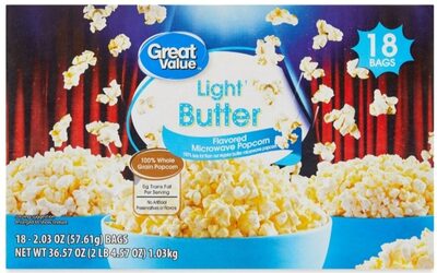 Light Butter Microwave Popcorn, Light Butter