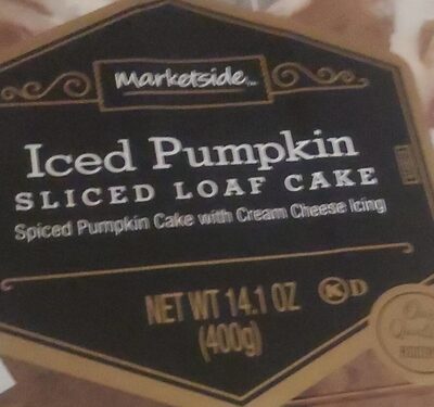 Iced Pumpkin Sliced Loaf Cake, Iced Pumpkin