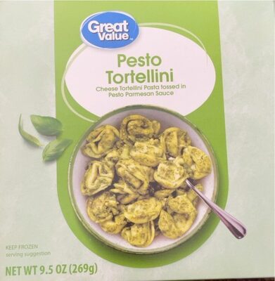 Pesto Cheese Tortellini Pasta Tossed In Pesto Parmesan Sauce, Pesto