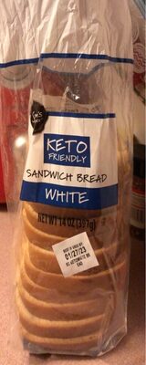White Keto Friendly Sandwich Bread, White