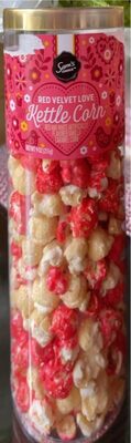 Red And White Flavored Vanilla Caramel Corn, Red And White