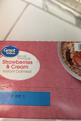 Strawberries & Cream Instant Oatmeal, Strawberries & Cream