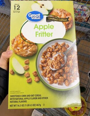 Apple Fritter Sweetened Corn And Oat Cereal, Apple